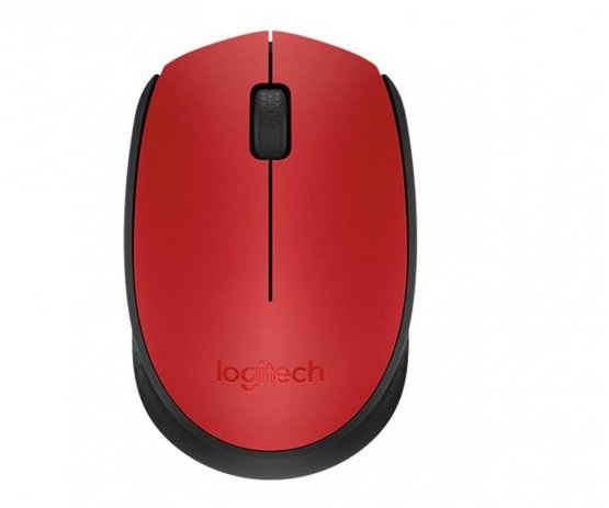 Logitech Mysz M171 czerwona Bezprzewodowa